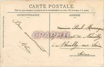 St-Quentin - Plac Rady Miasta — Wyd. C. Bloch - Galerie Progresu, nr 9 — Rewers