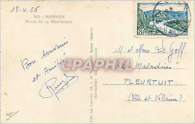 Place de la République — La Gigogne — Wydawca La Gigogne, nr 565 — Rewers