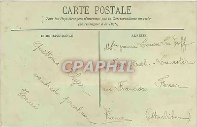 Alger — Kades — Plein Bresson en Tournants Rouvigo — E. S. n°1314 — Achterkant