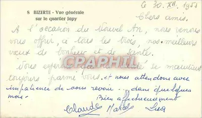Bizerte — Vista geral sobre o bairro Japy — n°8 — Verso