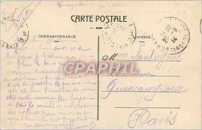 Bordeaux - Plein van de Comedie — A.H. 59 — uitgever A.H. — Achterkant