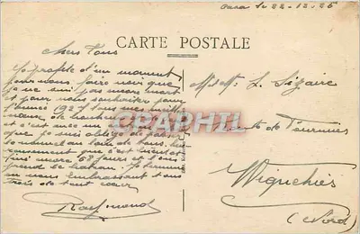 Casablanca (Maroko) — Place Lyautey — Le Bassin — Wydawca: Carte de Tasseries, nr 132 — Rewers