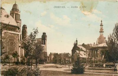 Comines — Jardim público — Edições Ets. Pollet - Lille