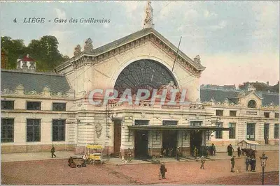 Liège - Estação dos Guillemins — vista da entrada principal — Edição Liègè, Liège