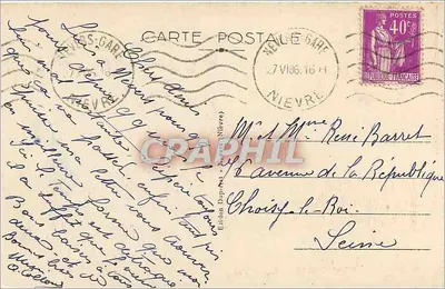 Nevers — Praça Carnot — A Caixa de Poupança — Verso