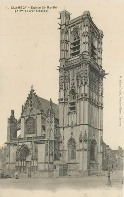 Clamecy — Igreja de São Martinho (séculos XIV e XV) — P. Vilain Goulet, Impressor-editor, Clamecy