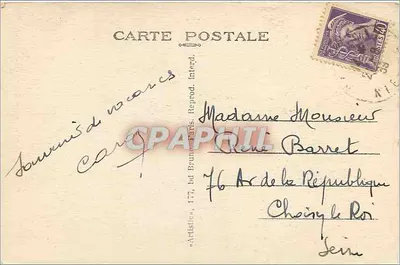 O Morvan pitoresco — Um canto da Cure — Artistis — Verso