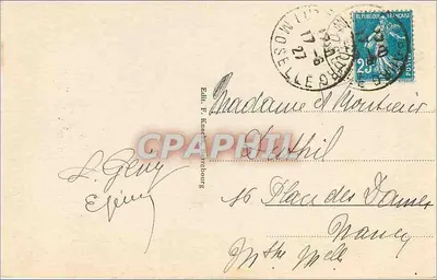 Rocher de la Spille (Alt. 580 m) — carta postal n° 1144 — edit. R. Knuchel, Strasbourg — Verso
