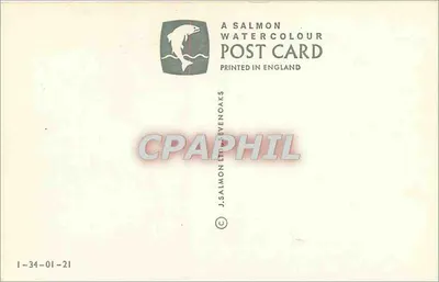 Oxford — carte postale illustrée — J. Salmon Watercolour — Verso