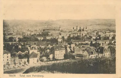 Trier — vista panorâmica do Petrisberg — editor Historischer Landschaftsverlag