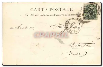 Place de la Comédie — Bordeaux — wydawca R. & J. D. n° 10472 g — Rewers