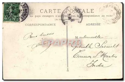 Bordeaux — De Sint-Andrieskerk — Onbekende uitgever, nr. 5 — Achterkant