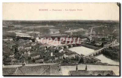Béziers — Panorama — Os Quatro Pontes