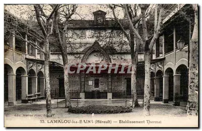 Lamalou-les-Bains (Hérault) — Estabelecimento Termal — Ed. Marius Pons, Béziers