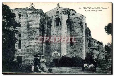 Palaavas-les-Flots (Hérault) — Igreja de Maguelone — Fototipia A. Bardon, Montpellier