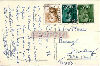 Palma (Mallorca) — Porto e catedral — Z. Rewitz, n° 599 — Verso