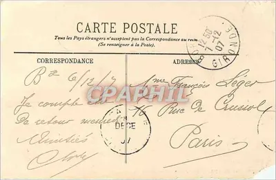 Bordeaux — Plac de la Bourse — LL. n°59 — Rewers