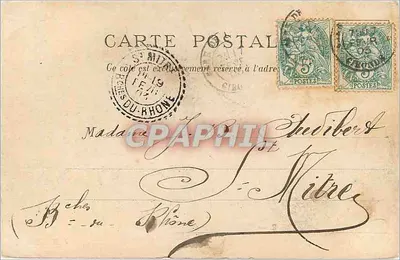 Bordeaux — Cours de l'Intendance — J. H. B. Ed., Bx. — Rewers