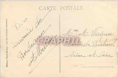 Bordeaux - Wielka Bzura — wydawca Maison Riouard, nr 105 — Rewers