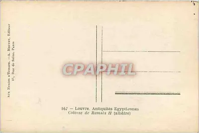 Colosso de Ramsès II — Louvre — editor A. Montier, Paris — Verso