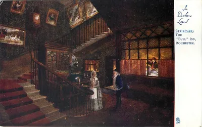 Escada, The "Bull" Inn, Rochester — St. Dickens Lane — editor: Raphael Tuck & Sons