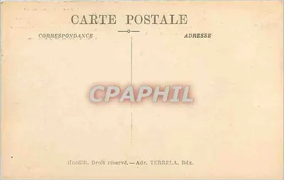 Bordeaux — Esplanada Quinconces z pomnikiem Gaskońskiego Poety — wydawca TERRELA — Rewers