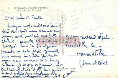 Bamako, Francuski Sudan — Wejście na rynek — Parísca — Rewers
