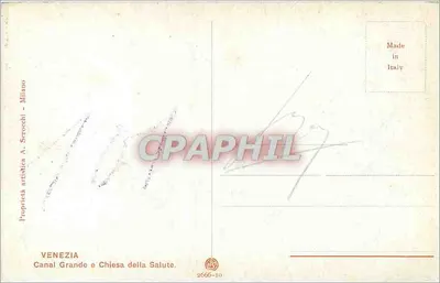 Wenecja — Kanal Grande i kościoł Salute — Proprieta artistica A. Scroochi - Milano, nr 2666-10 — Rewers