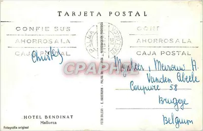 Hotel Bendinat — Palma de Mallorca — wydawca E. Haussmann — Rewers