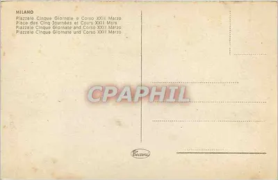 Milão - Piazzale Cinque Giornate e Corso XXII Marzo — editor Cecamici — Verso