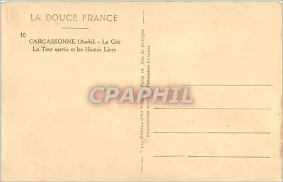 Carcassonne (Aude) — Miasto — Les Éditions d'Art Yvon — Rewers