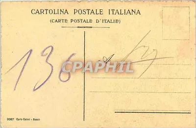 NAPOLI - Vista do Vesúvio — Carto Otinini, n° 2087 — Verso