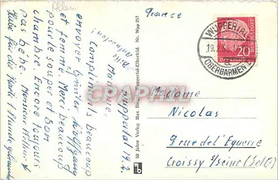 Wuppertal-Barmen — Vista de vários locais emblemáticos — Wupperthal-Verlag — Verso