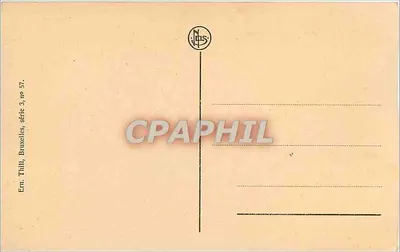 Gent - La Lys — widok portu z łodziami i kościołem — wydawca Thill, seria 3, nr 57 — Rewers
