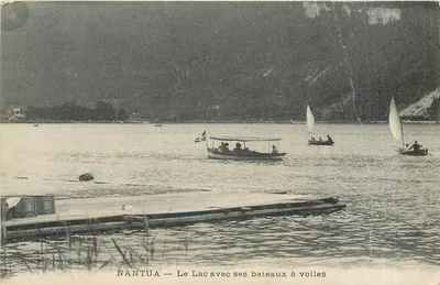 NANTUA — O Lago com seus barcos a vela — BRENTTE PHOTO - OXYONN