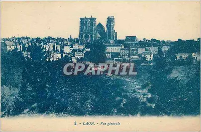 Laon - Vista geral — editor G. Arland, Avenida da Côte, Nantes — número de série 3