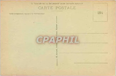 Laon - Vista geral — editor G. Arland, Avenida da Côte, Nantes — número de série 3 — Verso