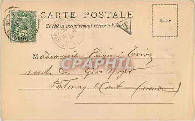 Bordeaux — Statua Vercingétorixa i aleje Damour — W. F. Déposé — Rewers