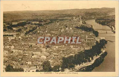 Cahors - Vista geral (Lado Oeste)