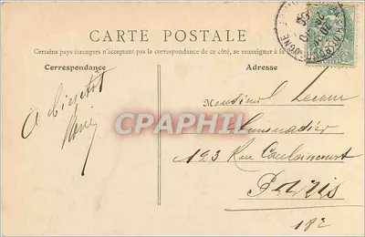 Orléans — Paardrijvende beeld van Jeanne d'Arc, door Foyatier — B.F. Paris, n°39 — Achterkant