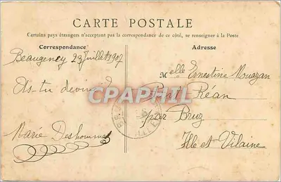 Beaungency - Brama Tavers (dawniej Brama Miasta) — B.F. Paris, nr 27 — Rewers