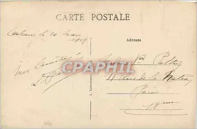 Orléans — La Stazione - Piazza Albert I° — Editore non identificato, numero di serie non visibile — Verso