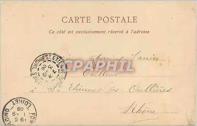 Montargis — A Rue du Loing — Livraria Vve Béatier, 33 Rue Duperre — Verso