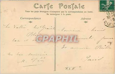 Blois — De Kerk van Sint Vincent van Paul — onbekende uitgever, serie nummer 6 — Achterkant