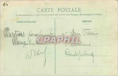 Bayonne - Os Quais da Nive — Coleção Gorce, fot.-editora, Talence (Gironde) — Verso