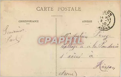 PAU - O Castelo de Henri IV e o Ponte de Jurançon — E. Frioux, editor, n°32 — Verso