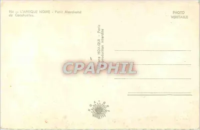 Afryka Czarna — Mały Sprzedawca Orzechów — Hoa-Qui — Rewers