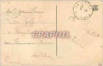 Cádiz — O Muelle e a Aduana — Hausse y Menet, Madrid, n° 2077 — Verso