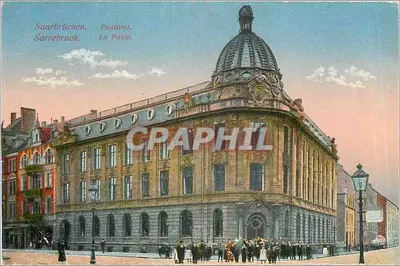 Saarbrücken — A Correios — editor anônimo, número de série não visível