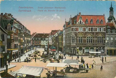 Saarbrücken — Sankt Johanner Marktplatz — editor UT-BAZARAKS